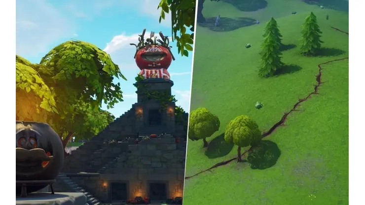Un terremoto provocó grietas en la Isla de Fortnite