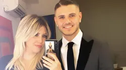 Foto de Mauro Icardi junto a Wanda Nara.