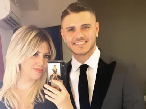 Mauro Icardi y un frío saludo, con foto caliente, para Wanda Nara por San Valentín