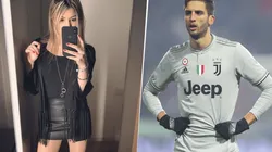 Foto de Bentancur y su novia.