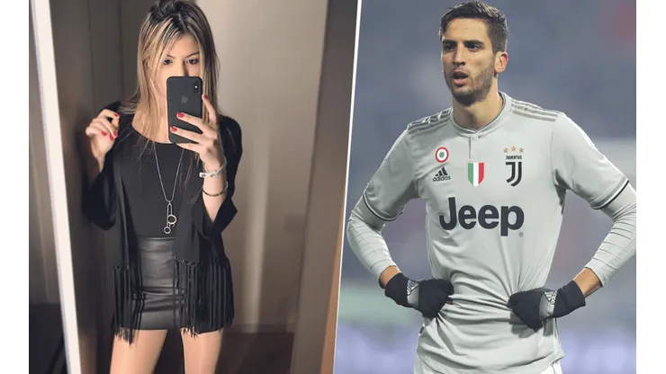 Foto de Bentancur y su novia.