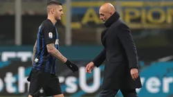 Icardi y Spalletti, una relación que se encuentra en su peor momento.