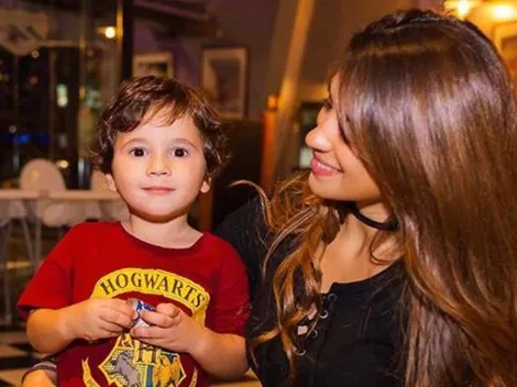 Mamá enamorada: Antonella Roccuzzo subió un muy tierno video de Mateo Messi esquiando