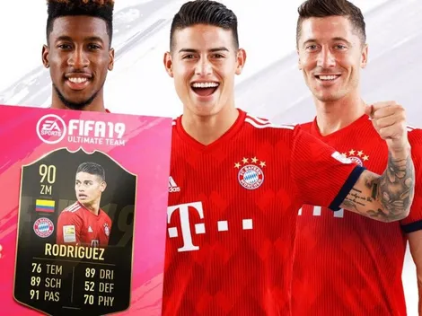 James Rodríguez comanda el equipo de la semana de FIFA 19