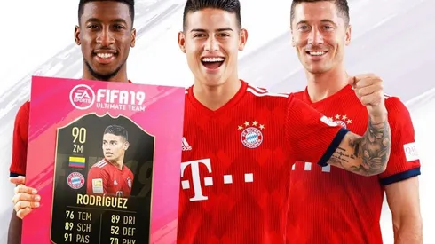 James Rodríguez comanda el equipo de la semana de FIFA 19