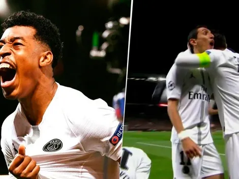 Kimpembe adelantó al PSG y Di María se lo gritó a los hinchas del United