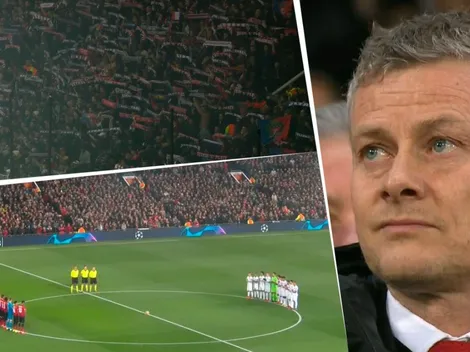 El minuto de aplausos en honor a Sala en Manchester United-PSG