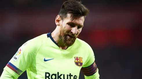 Foto de Lionel Messi, jugador de Barcelona.