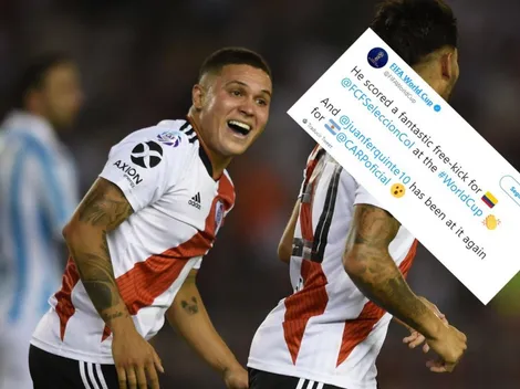 Hasta la cuenta oficial de la FIFA no puede creer el golazo que metió Quintero