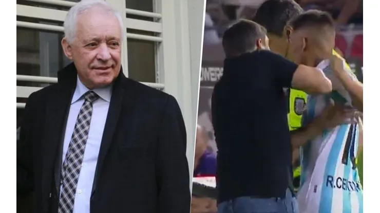 El presidente de Racing le tiró la pelota a Coudet por el caso Centurión