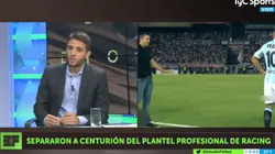 Desde TyC Sports revelaron que le dijo Centurión a Coudet antes de entrar