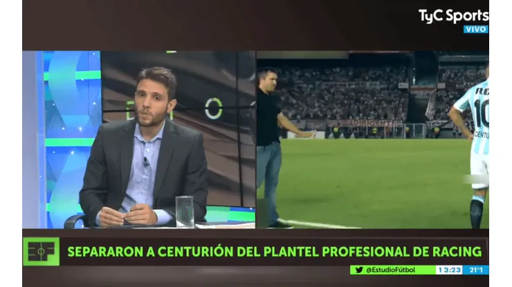 Desde TyC Sports revelaron que le dijo Centurión a Coudet antes de entrar