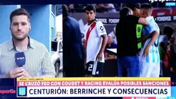 Le va a salir caro: Racing evalúa sancionar a Centurión por su pelea con Coudet