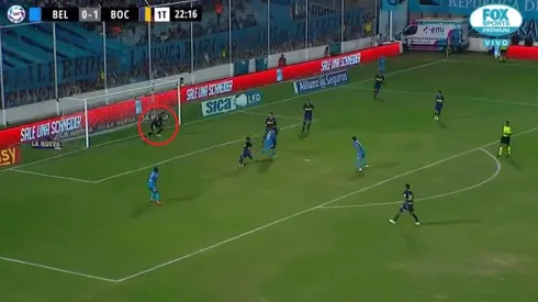 Estupenda atajada de Esteban Andrada.