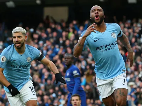 Agüero metió un hat-trick pero no pudo evitar la burla de Sterling por un gol errado