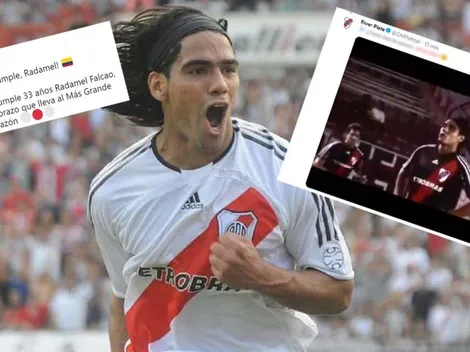 En el día de su cumpleaños, River le hizo acordar a Falcao que es hincha del Millo