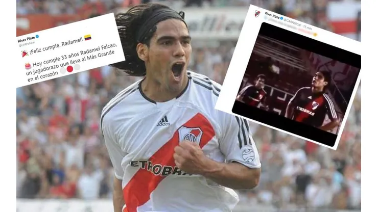 En el día de su cumpleaños, River le hizo acordar a Falcao que es hincha del Millo