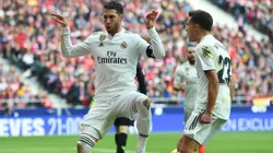 Foto del gol de Sergio Ramos.