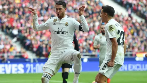 Foto del gol de Sergio Ramos.
