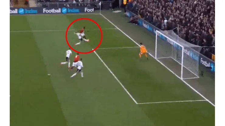 Foto del gol de Pogba.