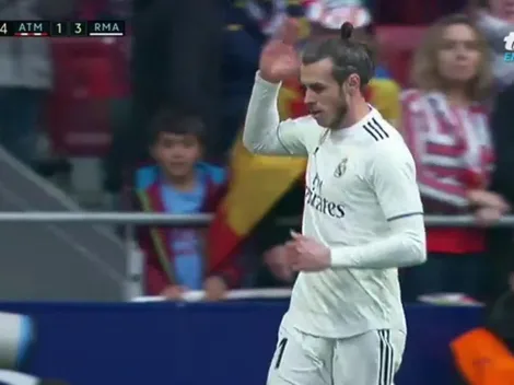 Bale clavó el 3-1 y le hizo un corte de mangas a la afición del Atlético Madrid