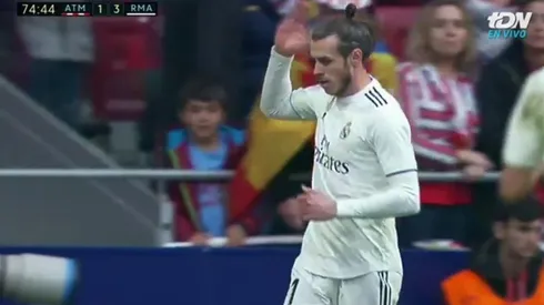 Bale clavó el 3-1 y le hizo un corte de mangas a la afición del Atlético Madrid