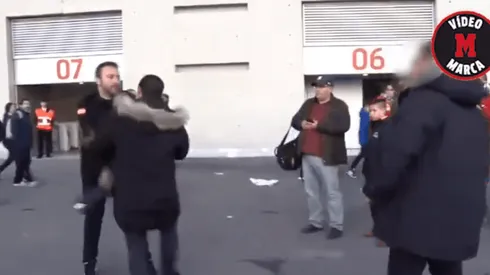 Foto de la pelea entre ambos.