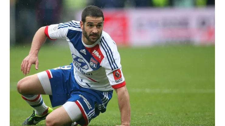 Lisandro López en Olympique de Lyon.