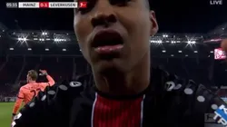 El festejo de Wendell ante la cámara.