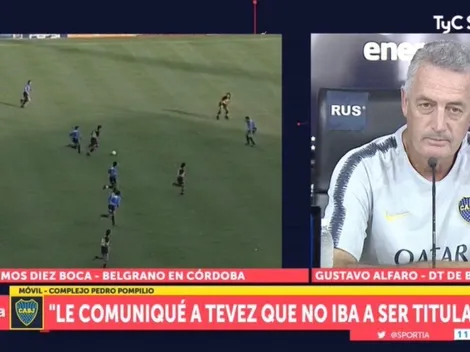 No es uno más: Alfaro le tuvo que explicar a Tevez por qué no iba a ser titular en Boca