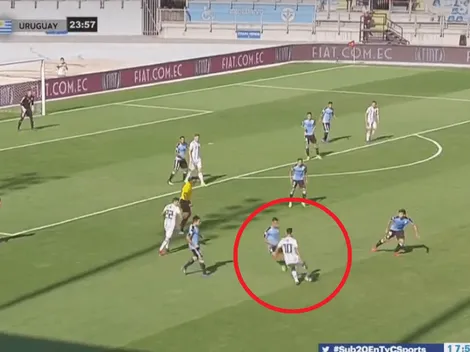 El hermoso caño de Maroni antes del golazo de Argentina