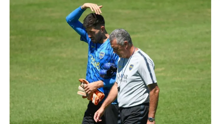 DE SALIDA. Agustín Rossi no entrenó hoy y se iría a Chile (Foto: Getty).