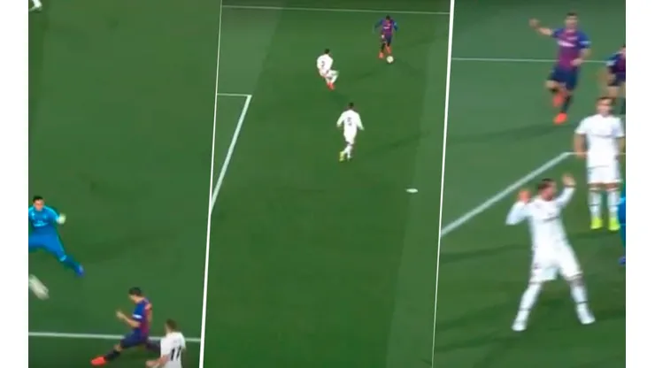 Un gol de locos: genialidad de Suárez, confusión de Ramos y festejo de Malcom