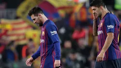 Foto de Lionel Messi con Luis Suárez.