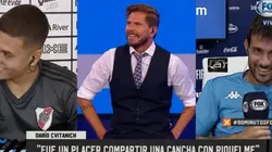 Vignolo cruzó al aire a Cvitanich con Quintero y el de Racing hizo reír a todos: "Aflojá un poco"