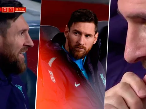Así vivió Messi el primer tiempo entre Barcelona y Real Madrid