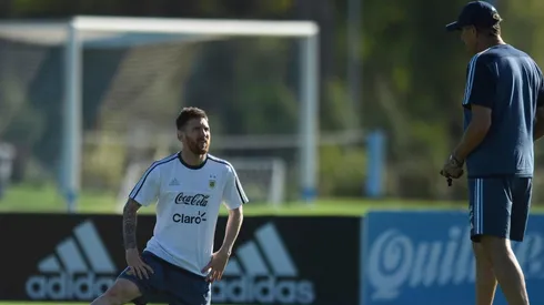 Foto de Lionel Messi y la Selección Argentina.