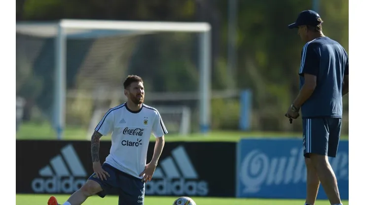 Foto de Lionel Messi y la Selección Argentina.