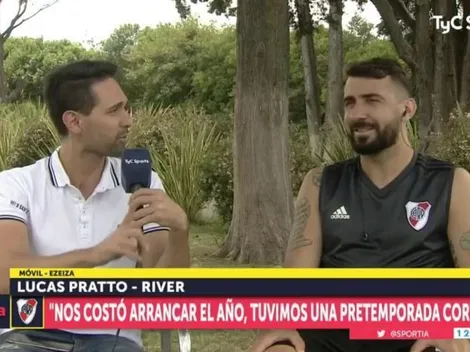 Pratto eligió una llamativa frase para explicar qué hace que River reaccione en la Superliga