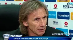Gareca: "Perú estuvo en su momento al nivel de Argentina y Brasil"
