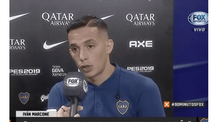 Foto de Iván Marcone, jugador de Boca.