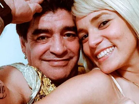 Nueva locura del 10: Maradona taparía el tatuaje que tiene de Rocío Oliva con una curiosa imagen