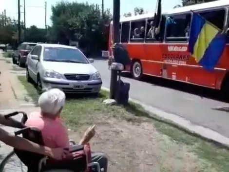 La filial "Hurlingham es de Boca" le cantó el feliz cumpleaños a una hincha de 92