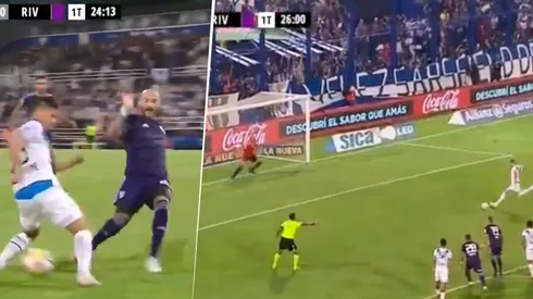 Pinola hizo todo mal, le regaló un penal a Vélez pero Armani lo salvó