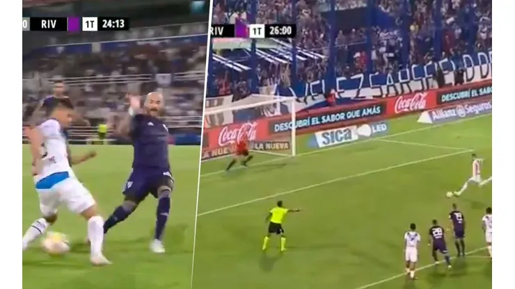 Pinola hizo todo mal, le regaló un penal a Vélez pero Armani lo salvó