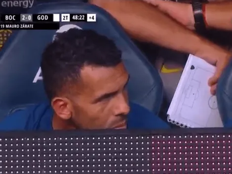 Lo que nadie te mostró: la reacción de Tevez en el golazo de Mauro Zárate