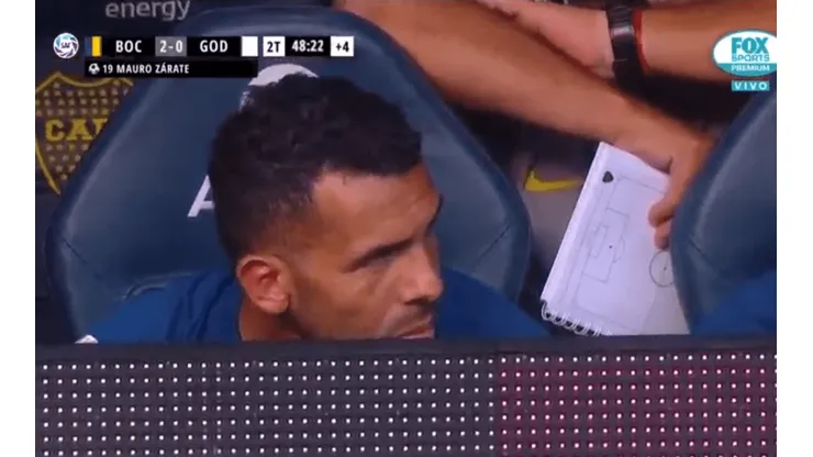 Lo que nadie te mostró: la reacción de Tevez en el golazo de Mauro Zárate