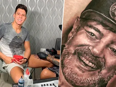 Mucho Internet por hoy: el arquero de Dorados se tatuó ¡la cara de Maradona!