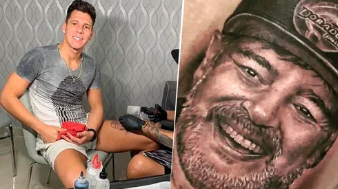 Mucho Internet por hoy: el arquero de Dorados se tatuó ¡la cara de Maradona!