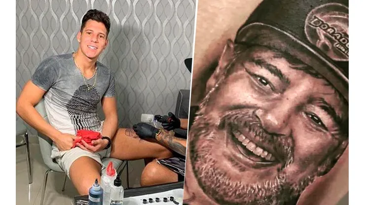Mucho Internet por hoy: el arquero de Dorados se tatuó ¡la cara de Maradona!